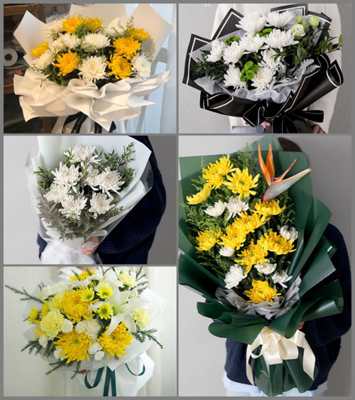 山东莱芜钢城区辛庄镇朱家沟村白事花束代送